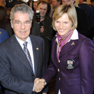 BP Fischer vereidigt Olympiateilnehmer 2010