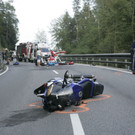 Unfall vor Achraintunnel: Bilder von der Unfallstelle