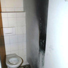 Zerstörte WC-Anlagen