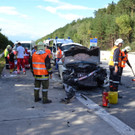 Verkehrsunfall auf der A2 bei Seebenstein mit zwei Verletzten