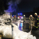 LKW-Unfall auf der A21 bei Sparbach