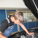 In der Autowerkstatt