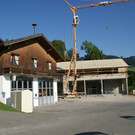 Baufortschritt bei Feuerwehrhaus in Schwarzenberg