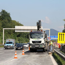 Bilder der Vorbereitungen auf der A1