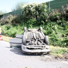 Altach: Pkw-Überschlag auf A14