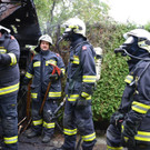 Gartenhüttenbrand in Schwarzau am Steinfeld