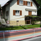 geschmücktes Haus im Oberen Tobel