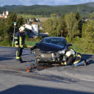 Unfall mit PKW und LKW in Berndorf am 8. Oktober