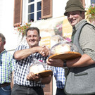 Oswald Ganahl, Helmut Thöni (stellvertretend für Frank Plinio) und Daniel Mangeng.