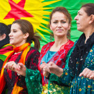 Kurden demonstrieren am Dornbirner Marktplatz für Freilassung von Öcalan