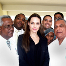 Angelina Jolie auf Haiti