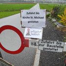 Feldweg gesperrt