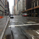 Leere Straßen in NYC