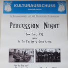 Einladung zur Percusssion Night mit musikalischem Wettstreit