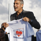 George Clooney beim G-8-Gipfel