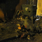 Container-Brand am Adventmarkt in der Innenstadt: Verdacht auf Brandstiftung