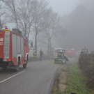 Pkw frontal gegen Baum auf der Hernsteinerstrasse