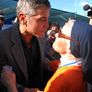 George Clooney besucht L\'Aquila