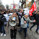 Protestmarsch der Asylwerber von Traiskirchen nach Wien: Der Aufbruch