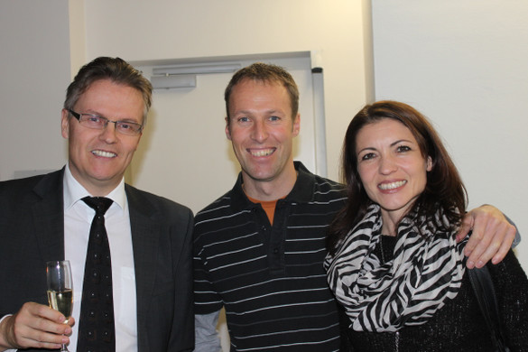 Reinhard Wachter, Alexander und Ingrid Sandrell.