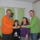 s´Bluamalädele im Dorf