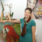 Sonja Meusburger in ihrem Atelier in Egg