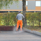   Bocciaplatz wird winterfest  