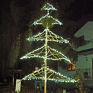 Schwemmholz-Weihnachtsbaum im Schiffle