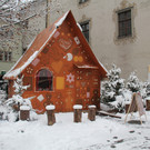 Nikolaus im Lebkuchenhaus
