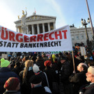 "Waldviertler"/GEA: Demonstration vor dem Wiener Parlament