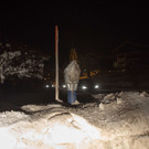Eingeschneite Hydranten