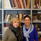 Marianne Faithfull zu Besuch in der Bibliothek vom Jüdischen Museum Wien