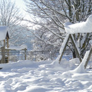 Dezember-Schnee in Dafins