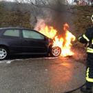 Fahrzeugbrand nahe Schlachthof in Hollabrunn