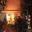 Holzlager in Brand