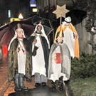 Sternsinger im Regenwetter