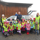 Kindergarten besucht Polizeistation Thüringen