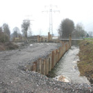 Mehr Bilder zu: Baumaßnahmen für das Hochwasserschutzprojekt am Rheintalbinnenkanal liegen im Plan