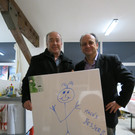 Werner Bösch im Atelier an der Mitriedstraße