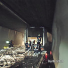 Lkw-Brand im Arlbergtunnel