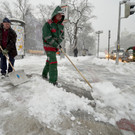 Schnee-Chaos in Wien: Räumen und Gatsch