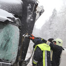 Lkw-Zusammenstoß auf B20