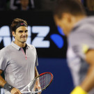 Federer setzte sich in fünf Sets gegen Tsonga durch
