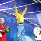 Olympia 2010: Siegerehrung Biathlon-Verfolgung