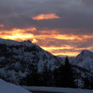 Sonnenuntergang über Berchtesgaden