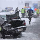 Bilder der Unfallstelle auf der A8