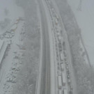 Luftbilder des Verkehrschaos auf der A14 vor Bregenz 