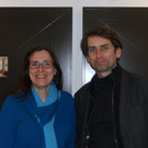 22 K__nstlerduo raumhochrosen - Heike Schlauch und Robert Fabach vor ihren Fotografien Was bleibt.JPG