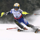 Der erste Slalom-Durchgang