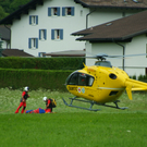 Schruns: Seilbergung nach Traktor-Absturz